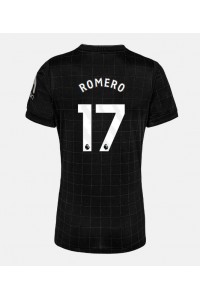Tottenham Hotspur Cristian Romero #17 Fotballdrakt Borte Klær Dame 2025-26 Korte ermer